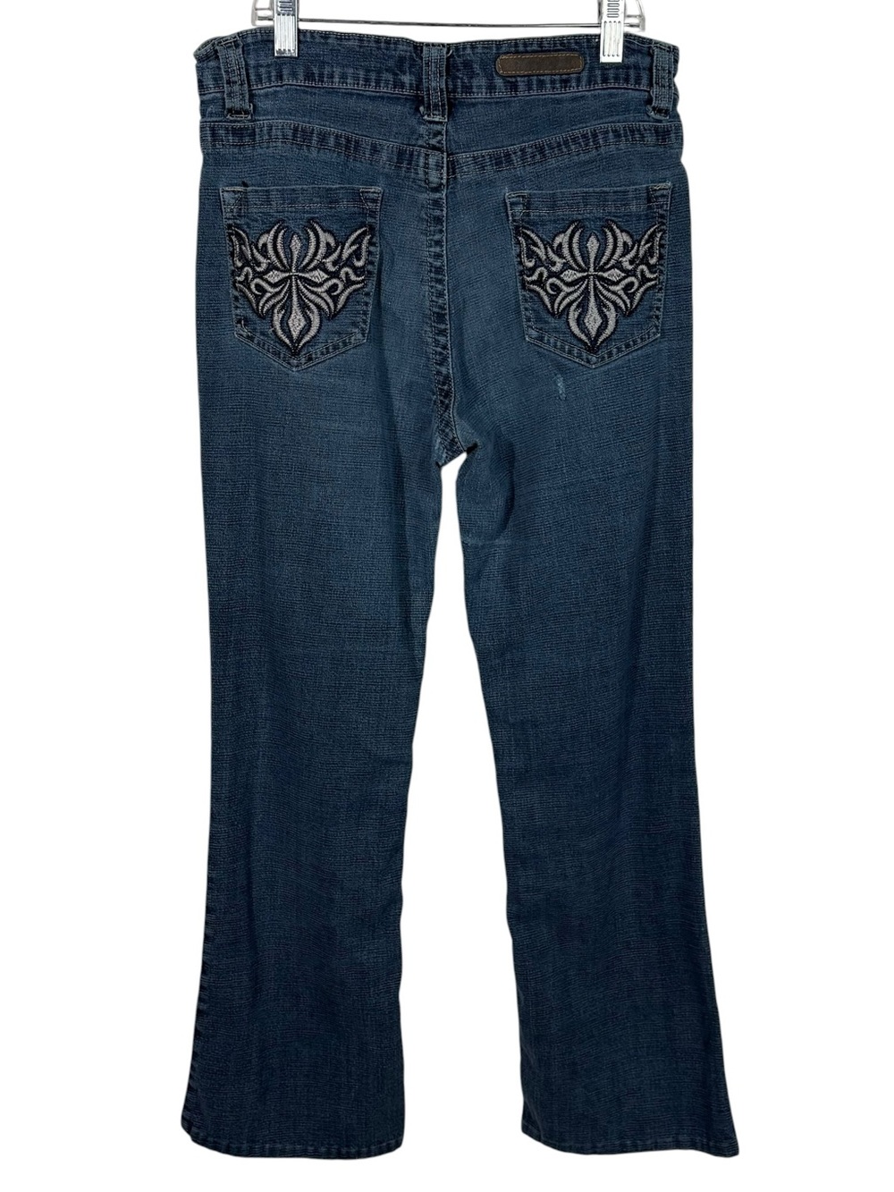 Cos Jeans Vintage Y2K Embroidered Pocket Grunge Mid Rise Bootcut Jeans McBling